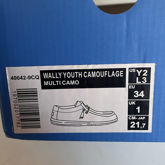 Kids Hey Dudes Camo Wally - Picture 8 of 8